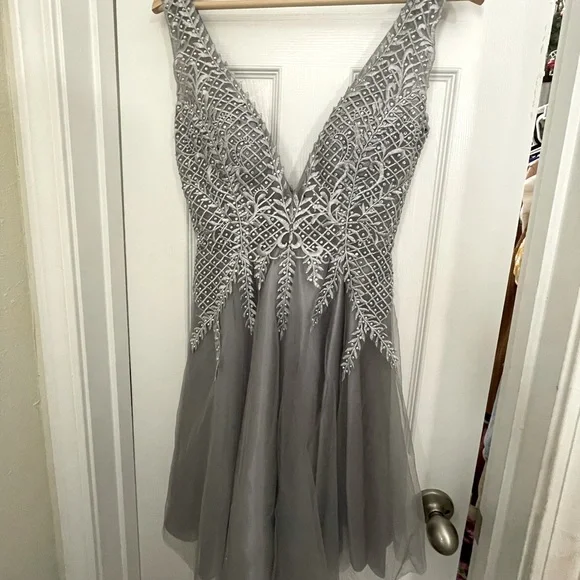 GB girls | Dresses | Silver And Sequin Mini Dress Size 3 Brand Gb From  Dillards | Poshmark
